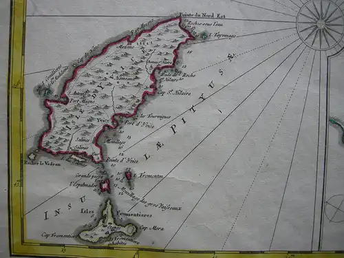Espana Spanien Baleares Mallorca Menorca Ibiza Orig. Kupferstich Homann 1756