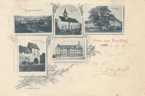 AK Engelthal Nürnberger Land Mittelfranken gel 1900