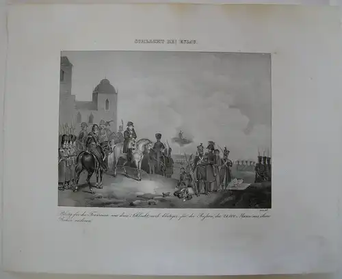 Napoleon Einmarsch Armee Österreich Orig Lithographie 1832 Napoleonische Kriege