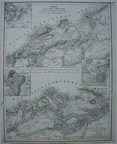 Algerien Algerie Oran Bona Constantine Lithografie Bayot 1856 Afrika