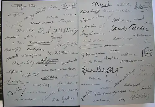 CZWIKLITZER Handschrift Maler Bildhauer Faksimile Paris 1976 Brief als Kunstwerk