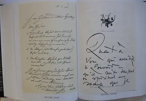 CZWIKLITZER Handschrift Maler Bildhauer Faksimile Paris 1976 Brief als Kunstwerk