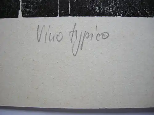 Günther Tobisch Vino typico Orig Typographik 1983 signiert