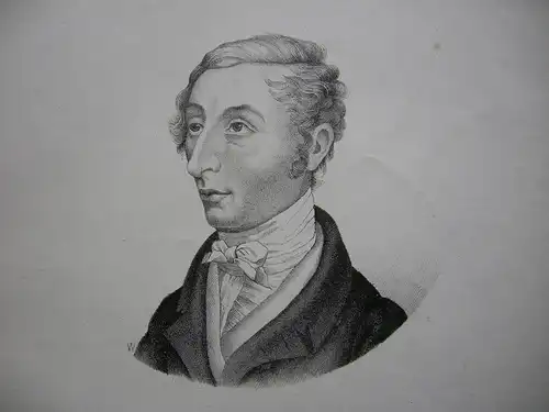 Carl M. von Weber (1786-1826) Deutscher Komponist Pianist Orig. Lithografie 1850