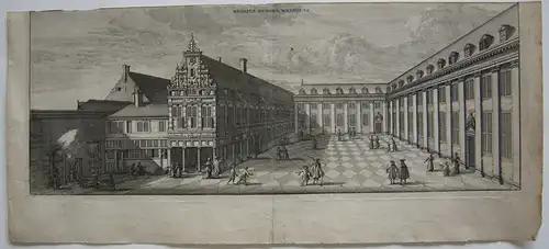 Meysjes Burger Weeshuys Amsterdam Orig Kupferstich C. Comelin 1726 Niederlande