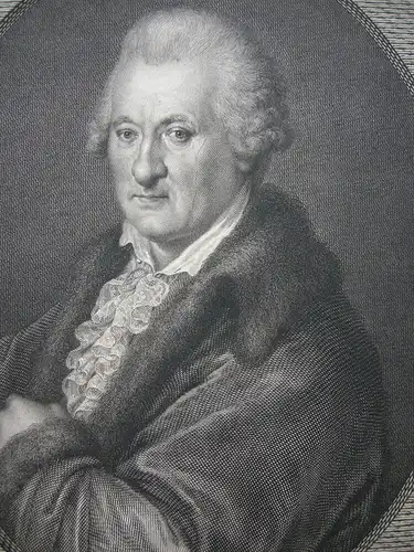 Georg Jonas Mayer (1672-1749) Notar Regensburg Orig Kupferstich Morghen 1801