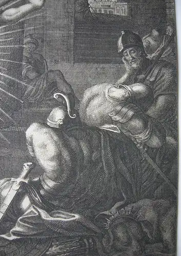 Jacob Andreas Fridrich (1683-1751) Auferstehung CHristi Orig Kupferstich 1711