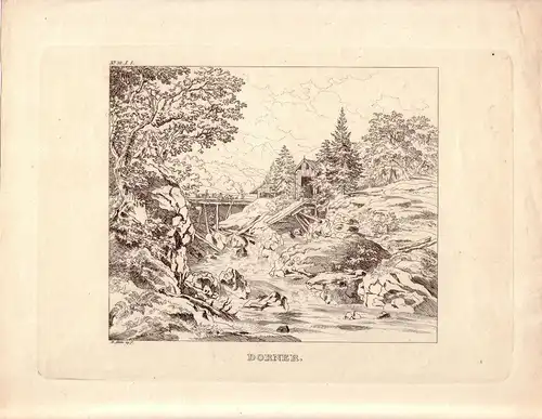 Joh. J. Donner Umriss-Radierung von Heinrich Adam 1835