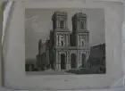 Auch Cathedrale Sainte Marie d'Auch Midi-Pyrenées Gers Orig Kupferstich 1800