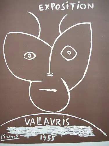 Pablo Picasso Exposition Vallauris 1955 Orig Lithografie Maitres de l'Ecole 1959