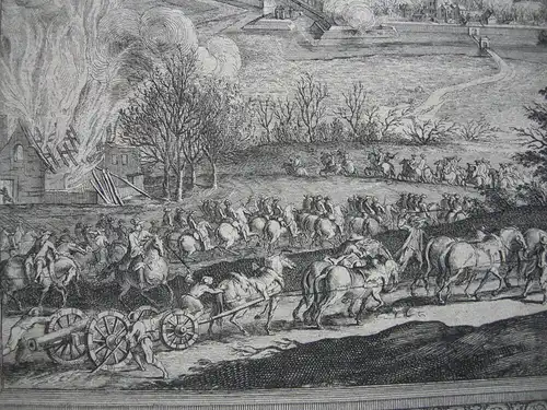 Grey Niederlande Belagerung 1672 Ludwig XIV. Kupferstich Corvinus Wolff 1715