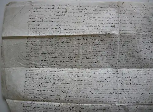 Donation Marye de Boulard a Pierre Lhotte Manuscrit Parchemin 1544 France