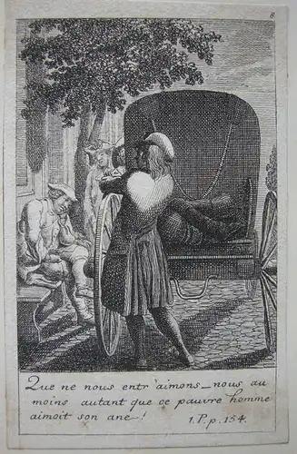Daniel Chodowiecki (1726-1801) 4 Radierungen zu Gil Blas Lesage 1779
