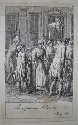 Daniel Chodowiecki (1726-1801) 4 Radierungen zu Gil Blas Lesage 1779