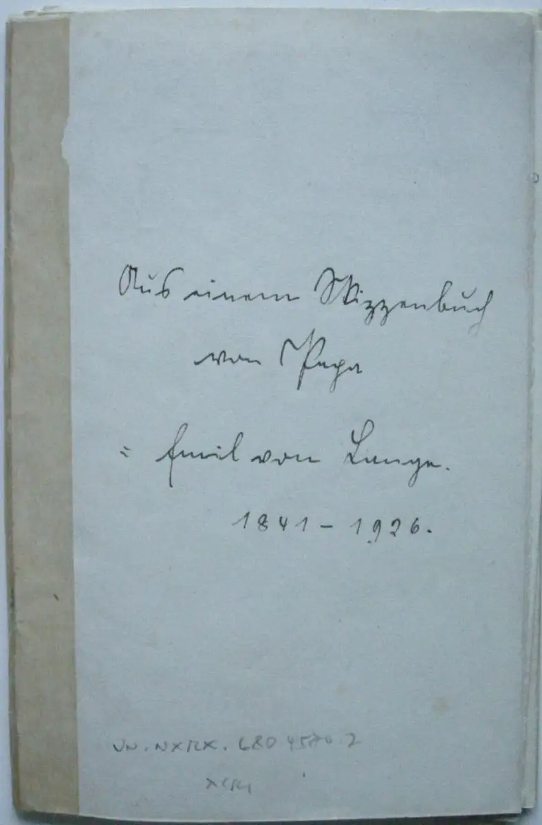 Emil von Lange (1841-1926) Skizzenbücher Architektur Bleistift Aquarell 1861 15