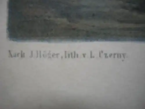 Rehtenbacher Wildnis Ischl Oberösterreich Österreich Lithografie Czerny 1840