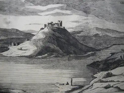 Dalmatien Kroatien Ruinen bei Split Orig Kupferstich Mortier Bleau 1704