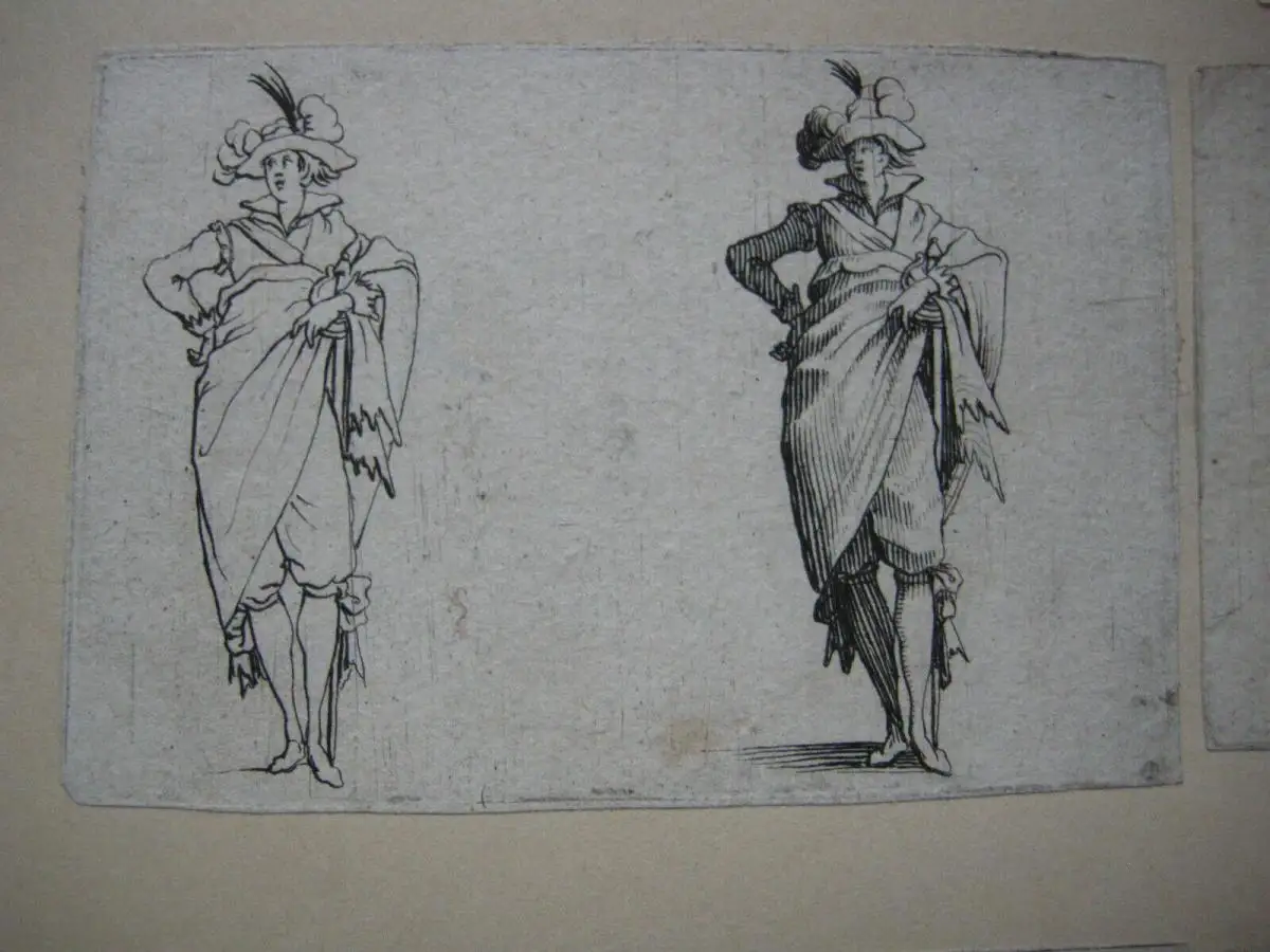 Jacques Callot (1592-1635) Les Caprices 8 Radierungen Mode 17. Jh. Manierismus 3