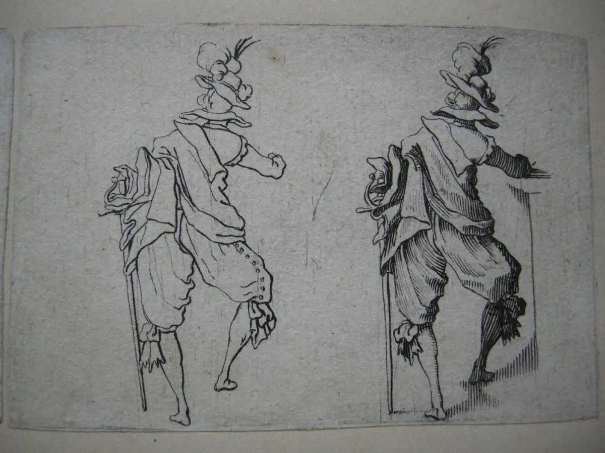 Jacques Callot (1592-1635) Les Caprices 8 Radierungen Mode 17. Jh. Manierismus 4