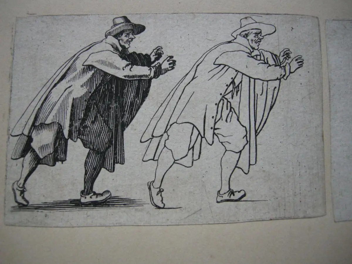 Jacques Callot (1592-1635) Les Caprices 8 Radierungen Mode 17. Jh. Manierismus 6
