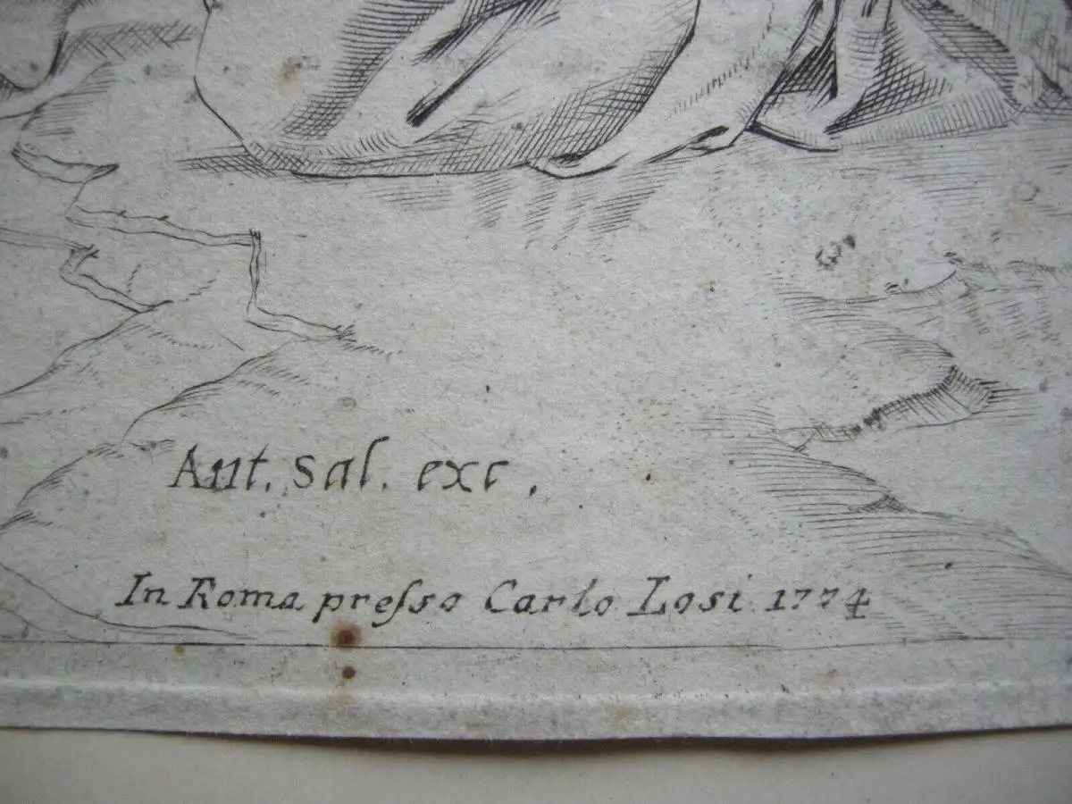 Marcantonio Raimondi Kreuzabnahme Christi Radierung nach Raffael 1774 4