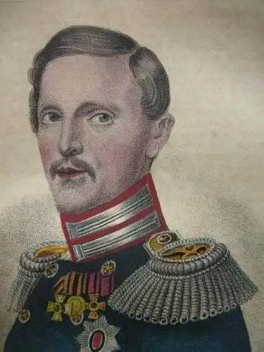 Konstantin Nikolajew (1827-1892) Sohn von Zar Nikolaus I. Farblithografie 1855