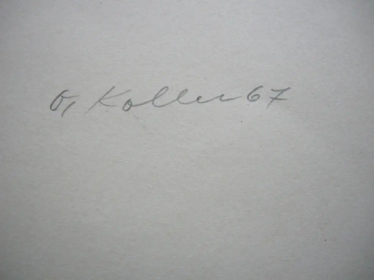 Oskar Koller (1925-2004) Bäume Lithographie schwarz weiß 2/16 igniert 1967 3