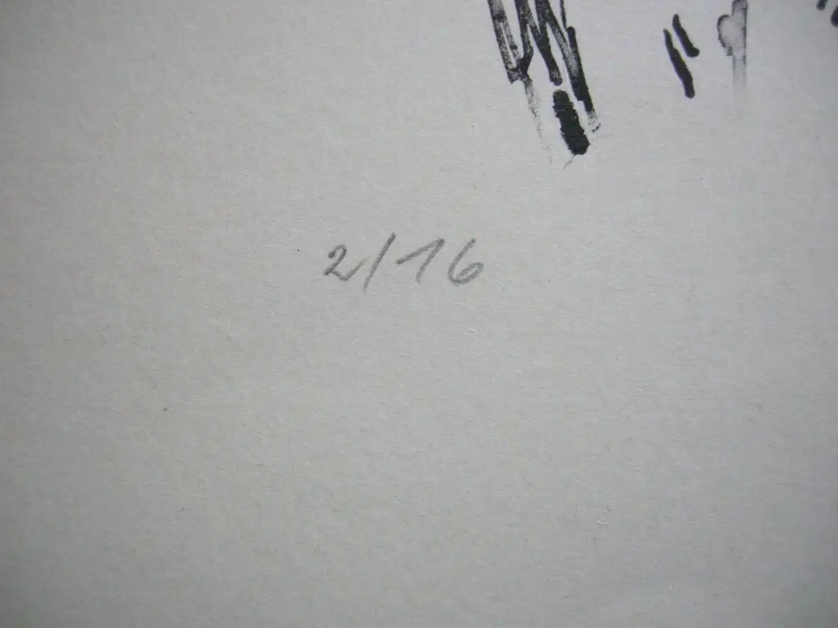 Oskar Koller (1925-2004) Bäume Lithographie schwarz weiß 2/16 igniert 1967 4