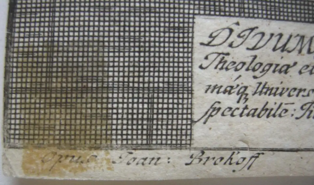 Hl. Franz-Xaver Statue Karlsbrücke Prag Kupferstich 1714 Aug. Neurautter Prokoff 4