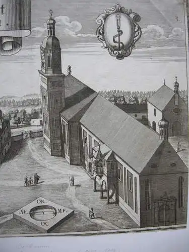 Bettbrunn Wallfahrt Eichstätt Oberbayern St. Salvator Kupferstich M.Wening 1701