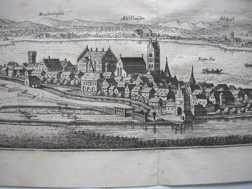 Bad Buchau Biberach Gesamtansicht Kupferstich Merian Baden Württemberg 1646