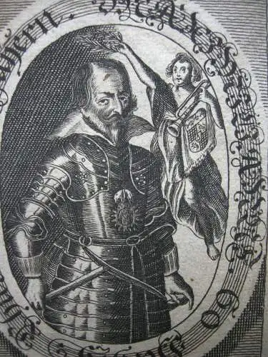 Maximilianus (+1651) 60. Herzog von Bayern Portrait mit Emblem Kupferstich 1750