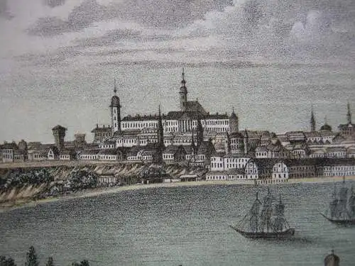 Tallinn Reval Estland Gesamtansicht Baltikum Orig Lithographie 1855