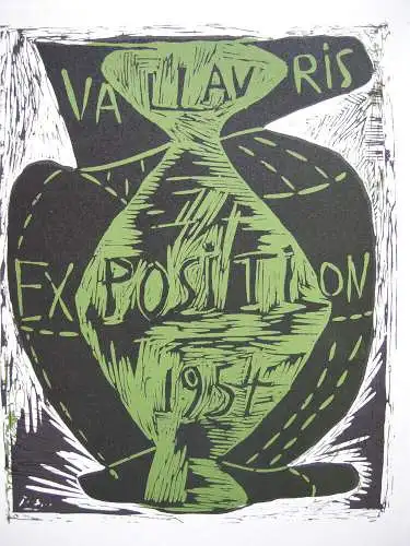 Pablo Picasso Vaullauris Exposition `54 Orig Lithografie Maitres de l'Ecole 1959