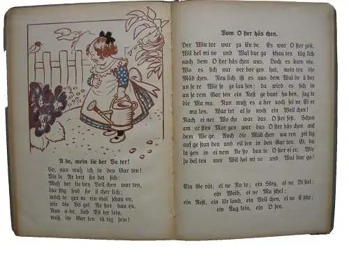 Münchener Fibel Lesebuch ABC-Buch Illustr. Adolf Hengeler ca. 1910 Sütterlin