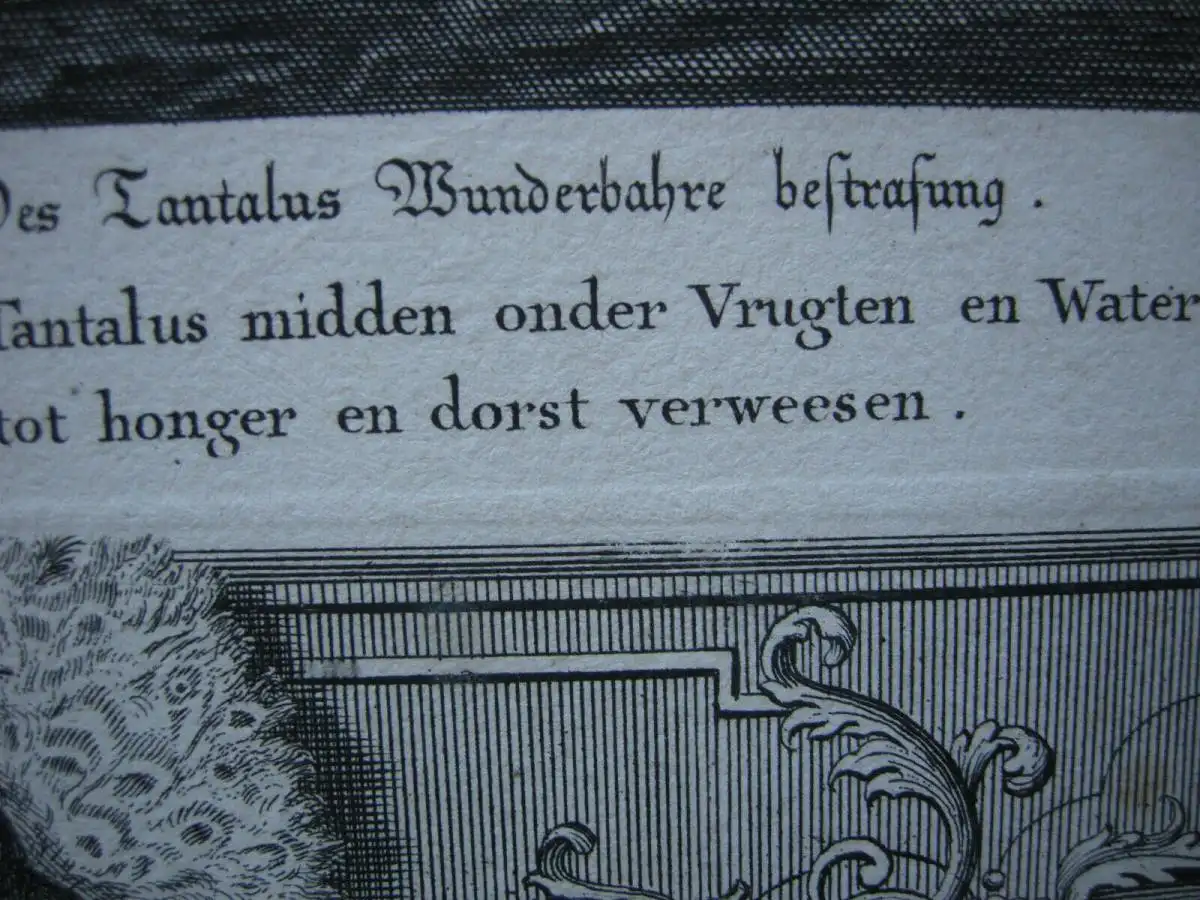 Bernard Picart (1673-1733) Des Tantalos wunderbahre Bestrafung Radierung 1720 4