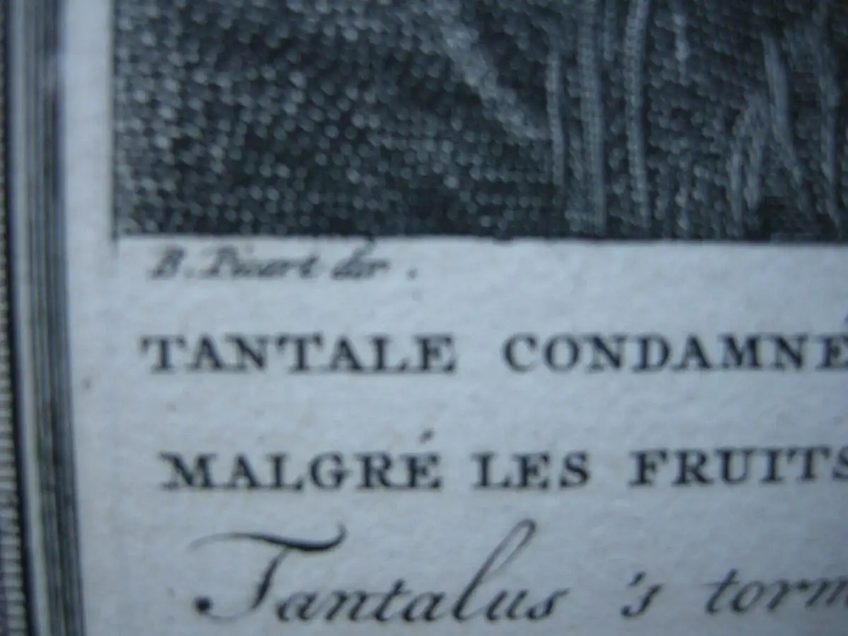Bernard Picart (1673-1733) Des Tantalos wunderbahre Bestrafung Radierung 1720 5