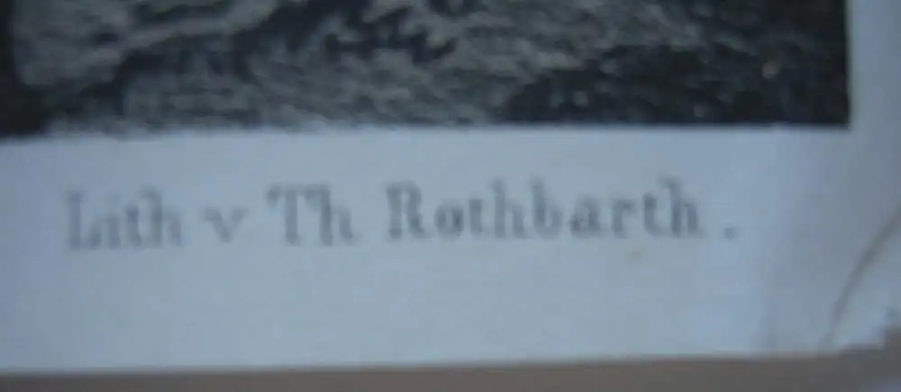 Streitberg Wiesenttal Forchheim Oberfranken Orig Lithografie Rothbarth 1840 5