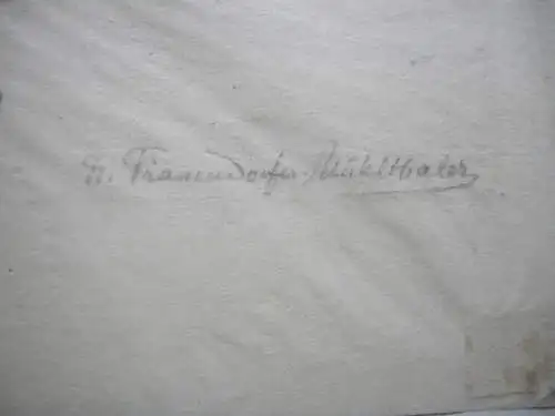 Helene Frauendorfer-Mühlthaler (1853-1933) Blumenstilleben Farbholzschnitt sig