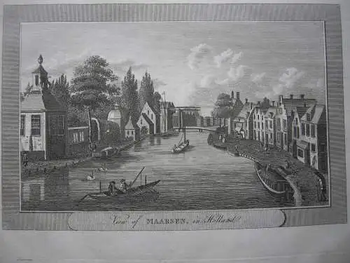 Ansicht Maarsen Utrecht Stichtse Vest Niederlande  Kupferstich 1808 Holland