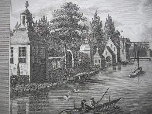 Ansicht Maarsen Utrecht Stichtse Vest Niederlande  Kupferstich 1808 Holland