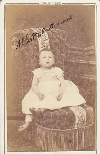 CDV Albert de Bailliencourt als Kind Noble francais Atelier-Fotographie Portrait