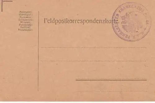 Ak Bahnhof in Zabestice Bleistiftzeichng 1. WK Feldpost 1916 Regiment Stempel