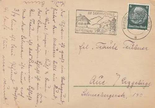 Ak Verkehrsmittel für Lohengrine  Orig Aquarell Aue gel ca. 1925