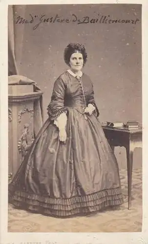 CDV Madame Gustave de Bailliencourt Noble francais Atelier-Fotographie