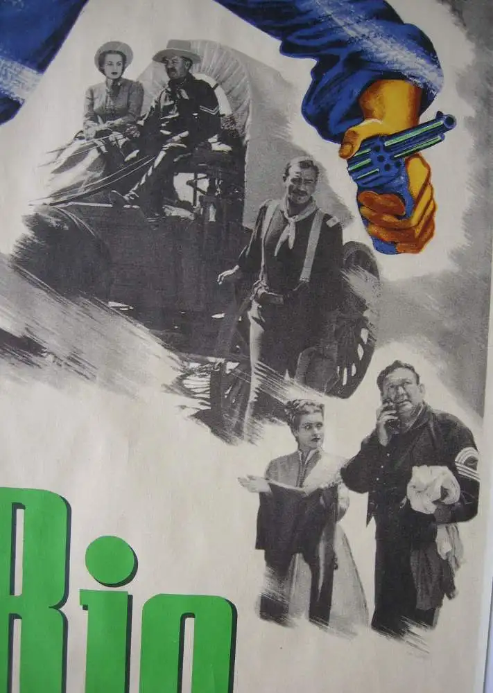 Filmplakat Rio Grande John Wayne Deutschland 1951 Western 84 x 69 cm John Ford 2