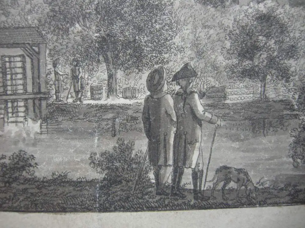 Schloß zu Merseburg Lavierte Umrissradierung Carl B. Schwarz 1786 Sachsen-Anhalt 3