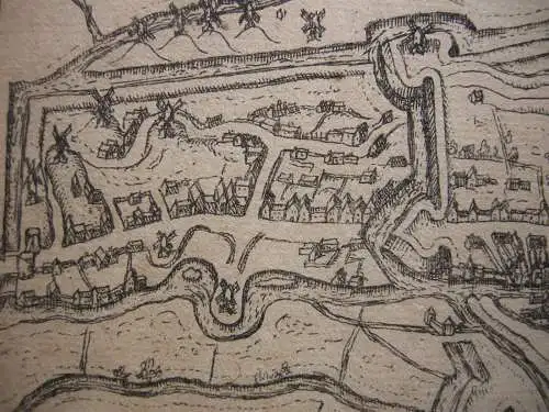 Gent Gandauu Flandern Belgien Vogelschauplan 1613 Jacob van Deventer