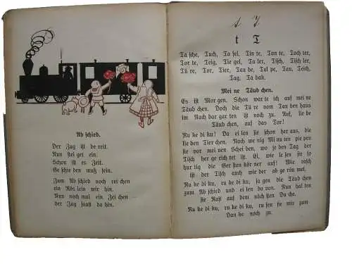 Münchener Fibel Lesebuch ABC-Buch Illustr. Adolf Hengeler ca. 1910 Sütterlin