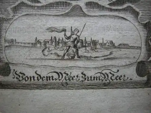Heinrich X. (+1139) Herzog von Bayern Portrait mit Emblem Kupferstich 1750